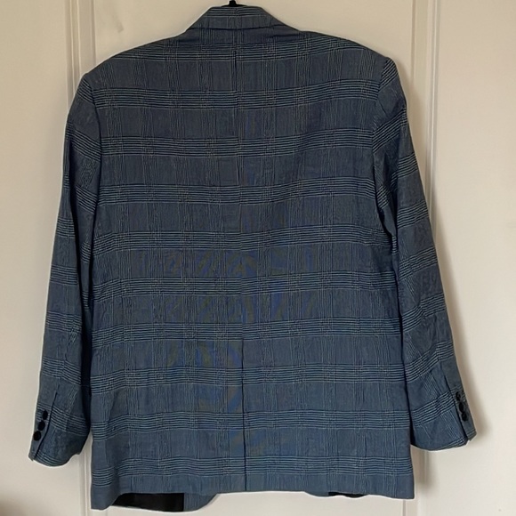 Irvine Park Blue Herringbone Blazer 37 - Picture 2 of 5